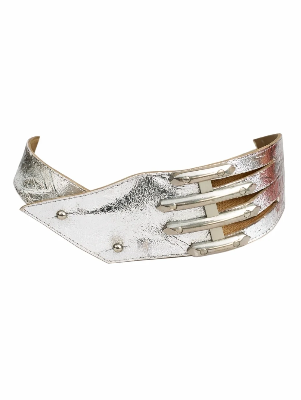 Vintage‎ Silver Foiled belt S..M